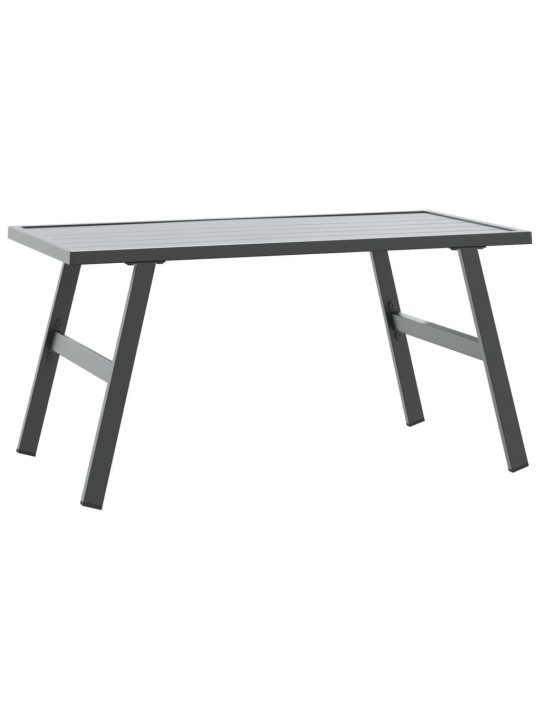 Zahradní konferenční stolek černý 90 x 45 x 35 cm ocel