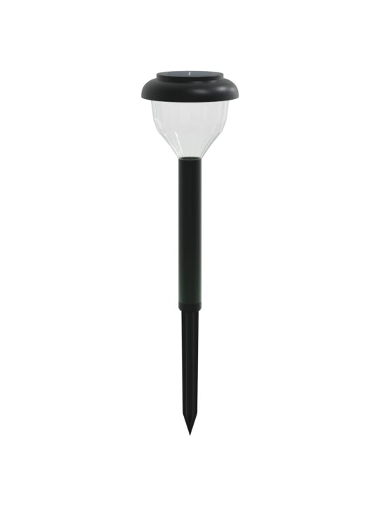 Solární osvětlení cesty se zemními hroty 4 ks teplé bílé a RGB