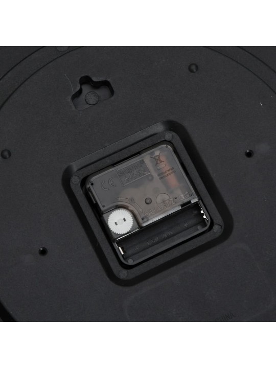Nástěnné hodiny růžové Ø 25,5 cm polystyren a sklo
