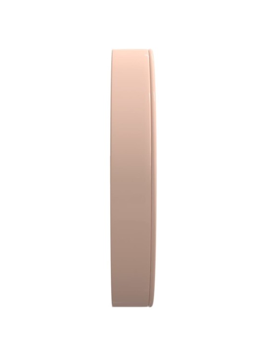 Nástěnné hodiny zlaté a bílé Ø 29,5 cm polystyren a sklo