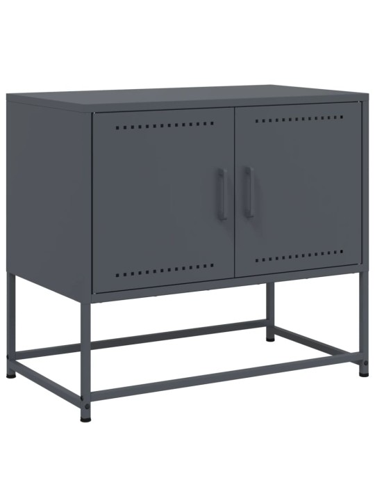 TV skříňka antracitová 68,5 x 39 x 60,5 cm ocel