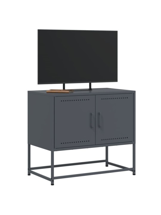 TV skříňka antracitová 68,5 x 39 x 60,5 cm ocel