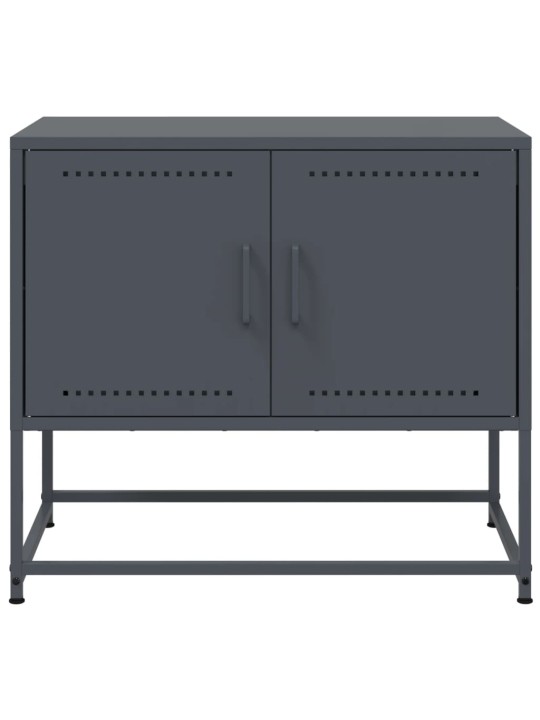 TV skříňka antracitová 68,5 x 39 x 60,5 cm ocel