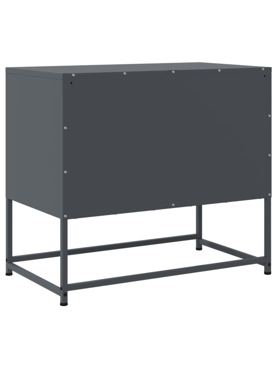 TV skříňka antracitová 68,5 x 39 x 60,5 cm ocel