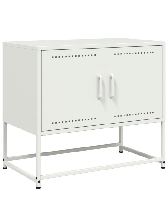TV skříňka bílá 68,5 x 39 x 60,5 cm ocel