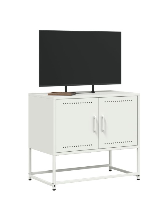 TV skříňka bílá 68,5 x 39 x 60,5 cm ocel