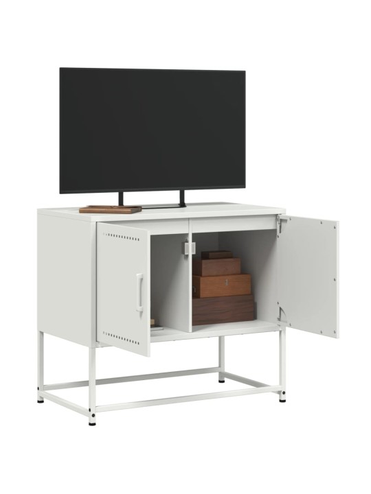 TV skříňka bílá 68,5 x 39 x 60,5 cm ocel