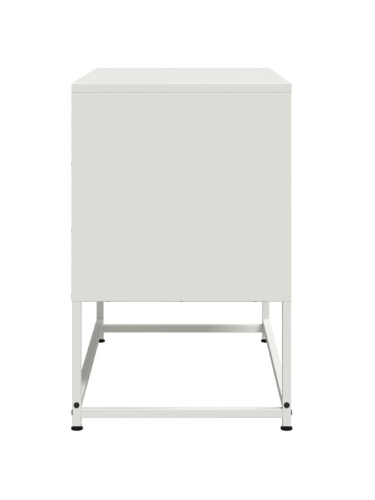 TV skříňka bílá 68,5 x 39 x 60,5 cm ocel