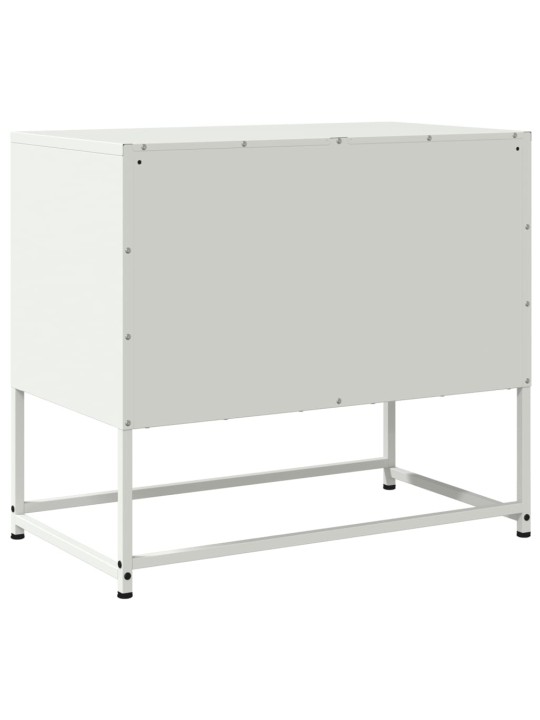 TV skříňka bílá 68,5 x 39 x 60,5 cm ocel