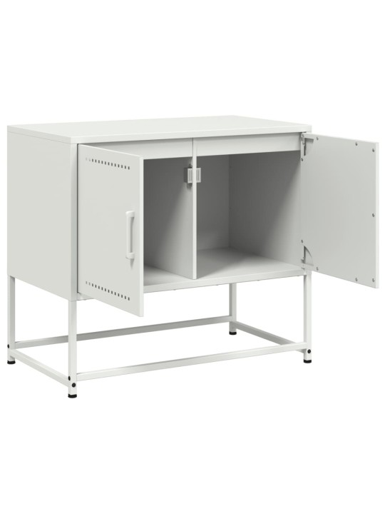 TV skříňka bílá 68,5 x 39 x 60,5 cm ocel