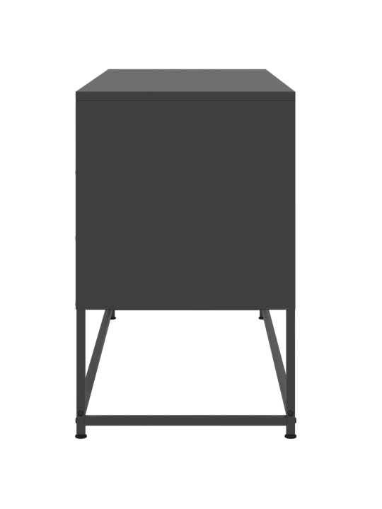 TV skříňka černá 100,5 x 39 x 60,5 cm ocel