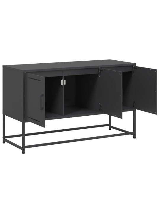 TV skříňka černá 100,5 x 39 x 60,5 cm ocel