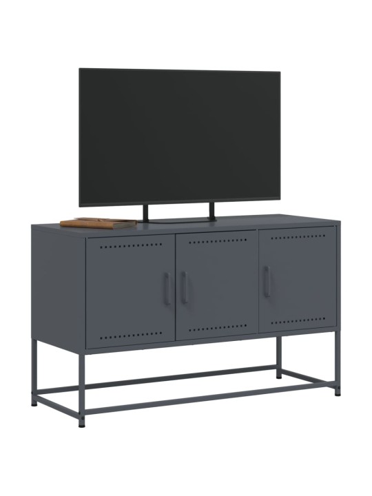 TV skříňka antracitová 100,5 x 39 x 60,5 cm ocel