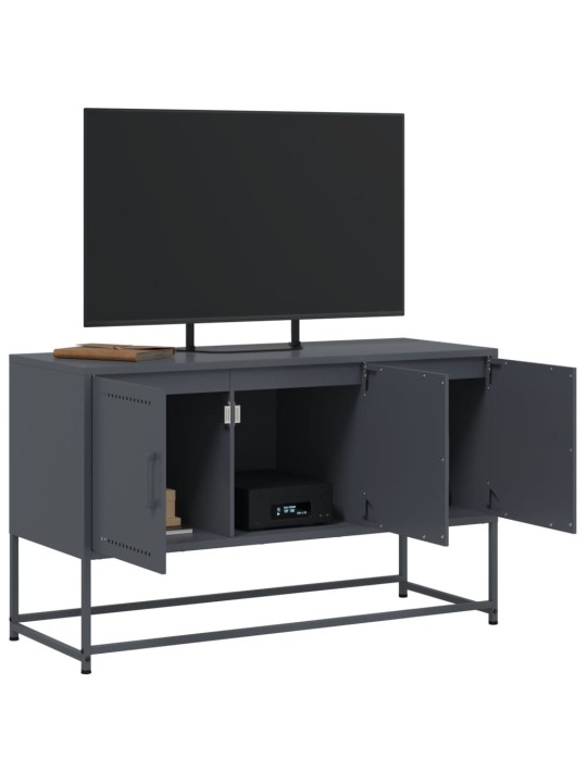 TV skříňka antracitová 100,5 x 39 x 60,5 cm ocel