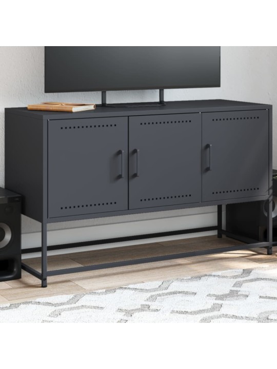 TV skříňka antracitová 100,5 x 39 x 60,5 cm ocel