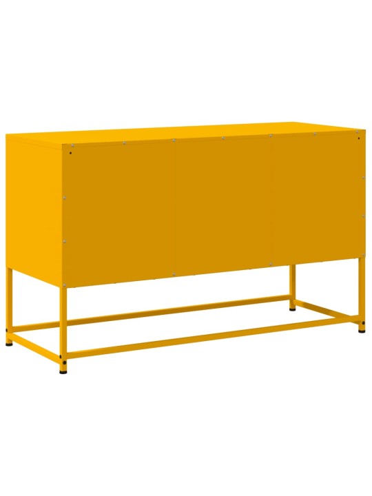 TV skříňka hořčicově žlutá 100,5 x 39 x 60,5 cm ocel