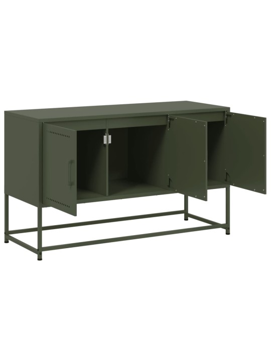 TV skříňka olivově zelená 100,5 x 39 x 60,5 cm ocel