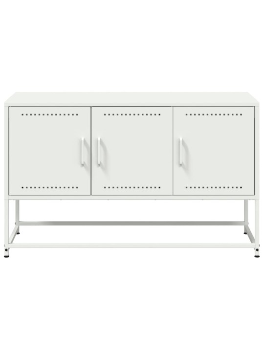 TV skříňka bílá 100,5 x 39 x 60,5 cm ocel