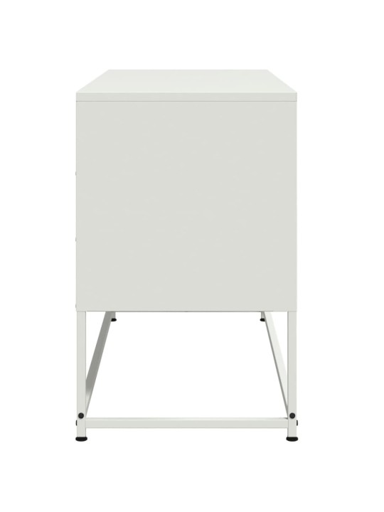 TV skříňka bílá 100,5 x 39 x 60,5 cm ocel