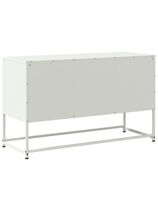 TV skříňka bílá 100,5 x 39 x 60,5 cm ocel