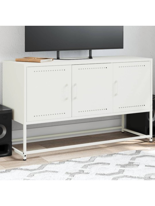TV skříňka bílá 100,5 x 39 x 60,5 cm ocel