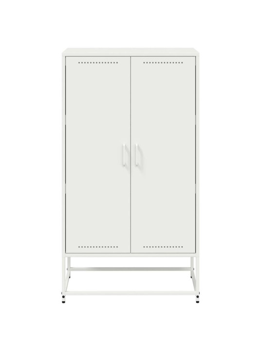 Skříň highboard bílá 68,5 x 38,5 x 123,5 cm ocel