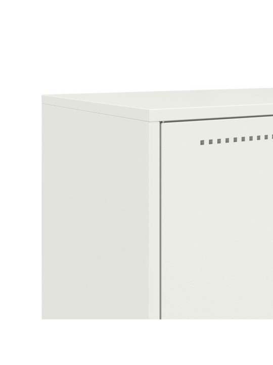 Skříň highboard bílá 68,5 x 38,5 x 123,5 cm ocel