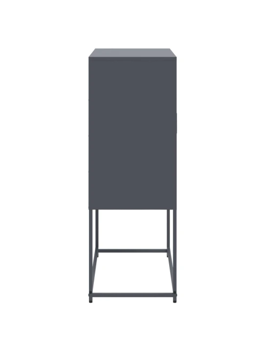 Skříň highboard antracitová 68,5 x 38,5 x 107 cm ocel