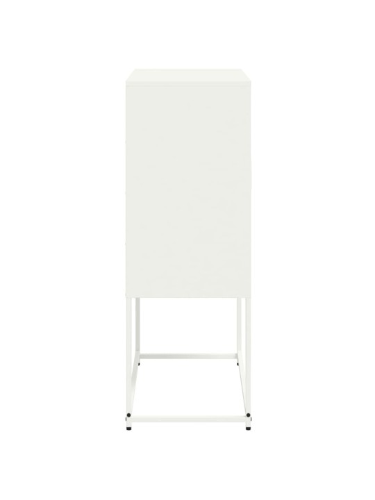 Skříň highboard bílá 68,5 x 38,5 x 107 cm ocel