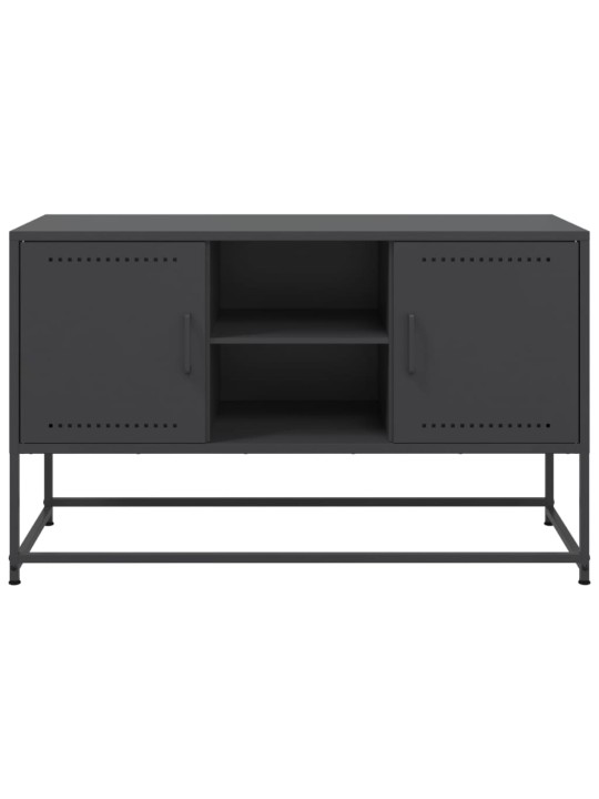 TV skříňka černá 100,5 x 39 x 60,5 cm ocel