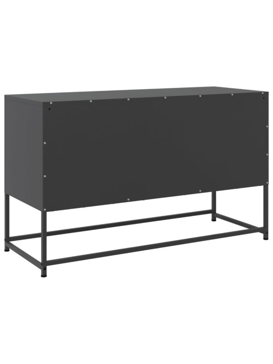 TV skříňka černá 100,5 x 39 x 60,5 cm ocel