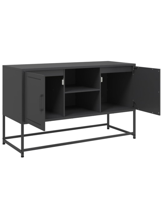 TV skříňka černá 100,5 x 39 x 60,5 cm ocel