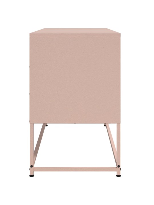 TV skříňka růžová 100,5 x 39 x 60,5 cm ocel