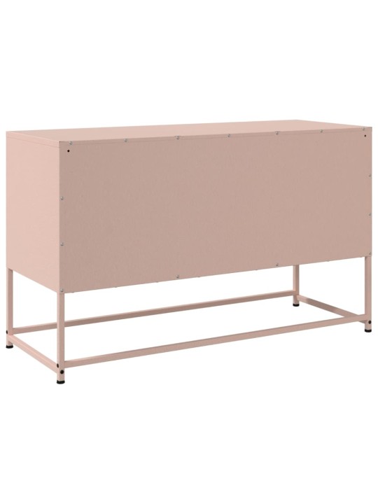 TV skříňka růžová 100,5 x 39 x 60,5 cm ocel