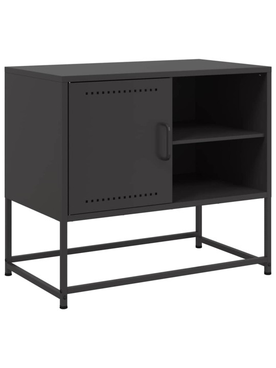 TV skříňka černá 68 x 39 x 60,5 cm ocel