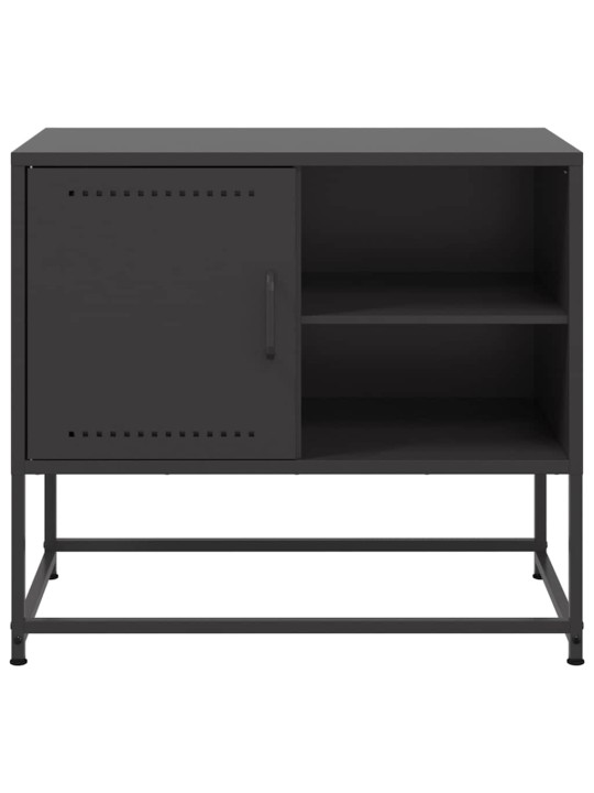 TV skříňka černá 68 x 39 x 60,5 cm ocel