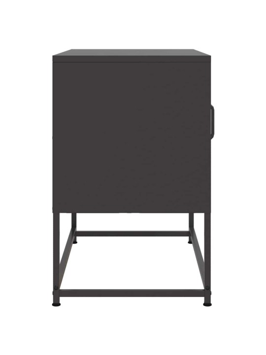 TV skříňka černá 68 x 39 x 60,5 cm ocel