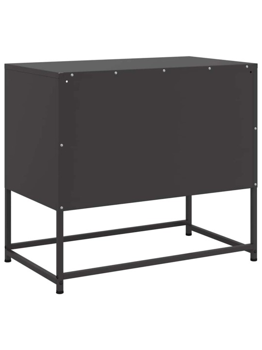 TV skříňka černá 68 x 39 x 60,5 cm ocel