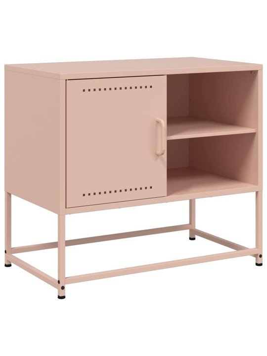 TV skříňka růžová 68 x 39 x 60,5 cm ocel