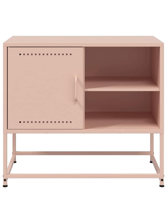 TV skříňka růžová 68 x 39 x 60,5 cm ocel