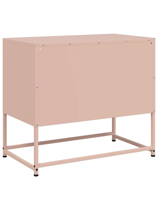 TV skříňka růžová 68 x 39 x 60,5 cm ocel