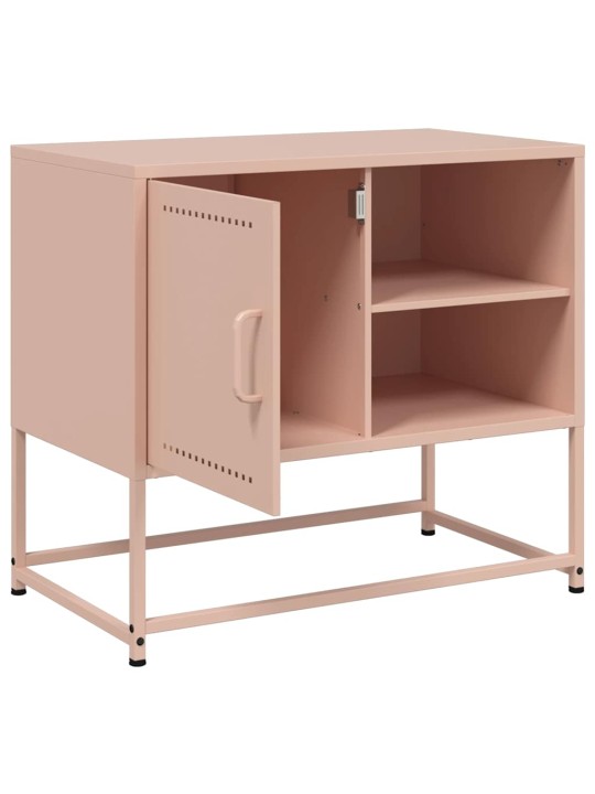 TV skříňka růžová 68 x 39 x 60,5 cm ocel