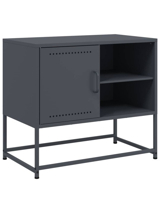 TV skříňka antracitová 68 x 39 x 60,5 cm ocel