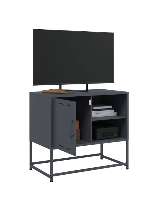 TV skříňka antracitová 68 x 39 x 60,5 cm ocel