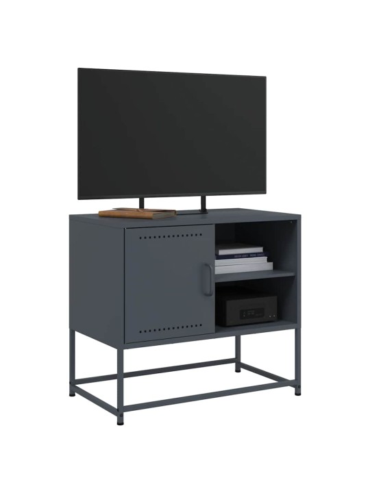 TV skříňka antracitová 68 x 39 x 60,5 cm ocel