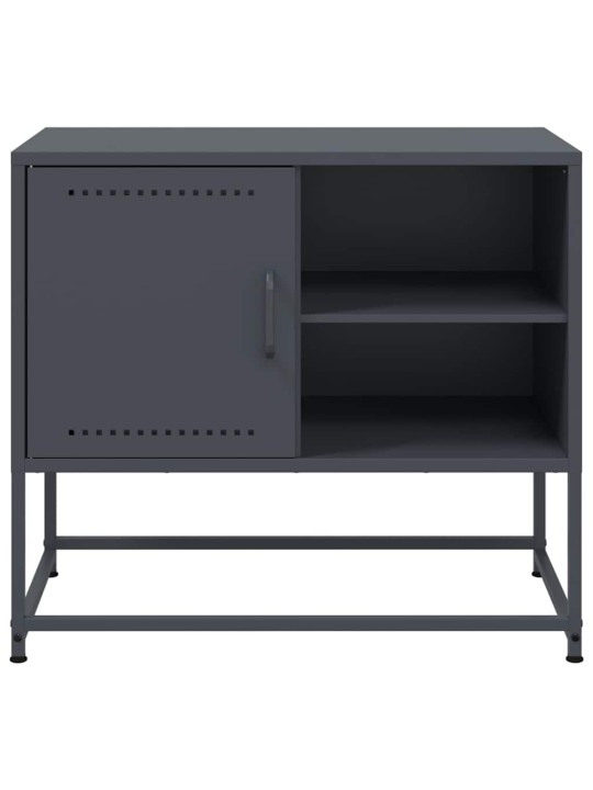 TV skříňka antracitová 68 x 39 x 60,5 cm ocel