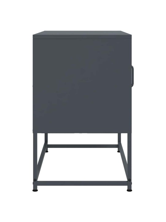 TV skříňka antracitová 68 x 39 x 60,5 cm ocel