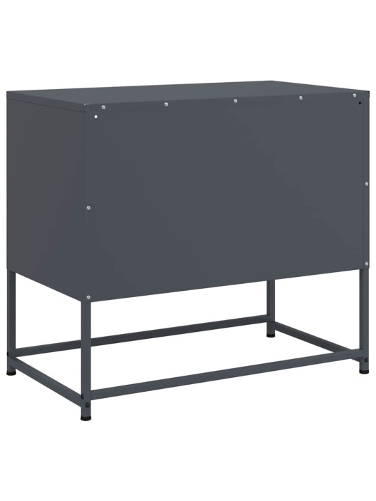 TV skříňka antracitová 68 x 39 x 60,5 cm ocel