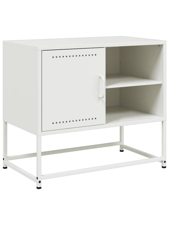 TV skříňka bílá 68 x 39 x 60,5 cm ocel