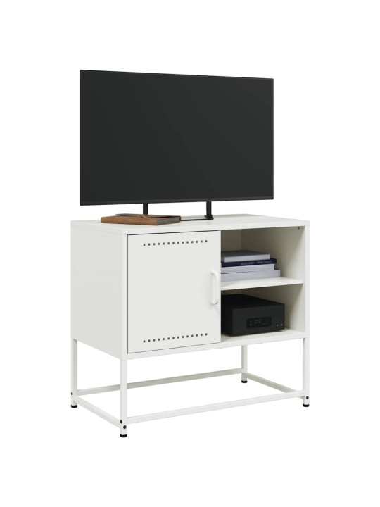 TV skříňka bílá 68 x 39 x 60,5 cm ocel